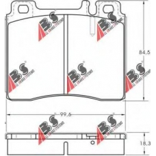 36825 OE ABS Комплект тормозных колодок, дисковый тормоз