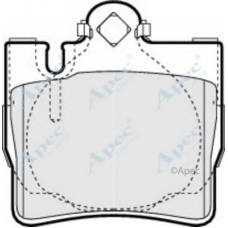 PAD1156 APEC Комплект тормозных колодок, дисковый тормоз