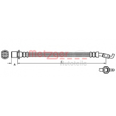 4110057 METZGER Тормозной шланг