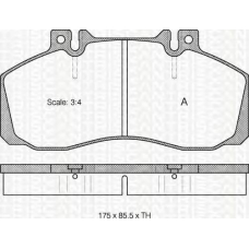 8110 23990 TRIDON Brake pads - front