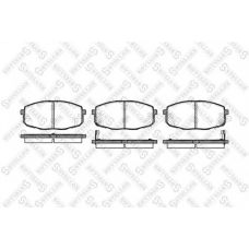 1049 002-SX STELLOX Комплект тормозных колодок, дисковый тормоз