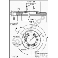 09.6866.20 BREMBO Тормозной диск