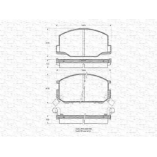 363702160620 MAGNETI MARELLI Комплект тормозных колодок, дисковый тормоз