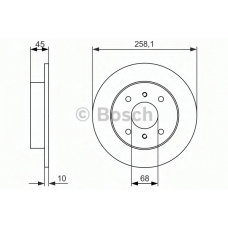 0 986 479 880 BOSCH Тормозной диск