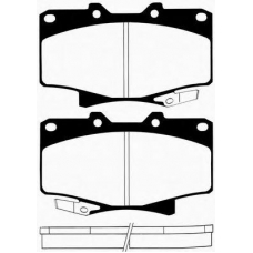 J PA-288AF JAPANPARTS Комплект тормозных колодок, дисковый тормоз