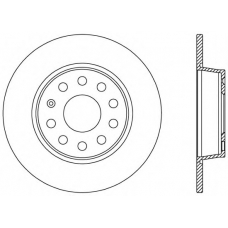 BDR2539.10 OPEN PARTS Тормозной диск