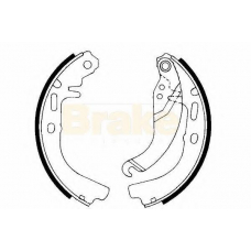 SH2186 BRAKE ENGINEERING Комплект тормозных колодок