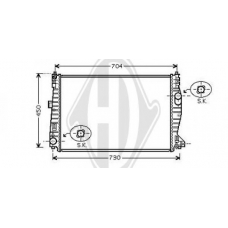 8305202 DIEDERICHS Радиатор, охлаждение двигателя