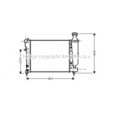 CNA2206 AVA Радиатор, охлаждение двигателя
