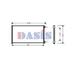 082016N AKS DASIS Конденсатор, кондиционер