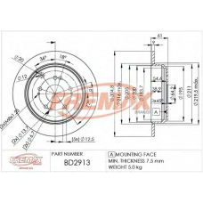 BD-2913 FREMAX Тормозной диск