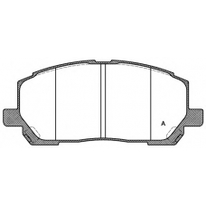 BPA0855.00 OPEN PARTS Комплект тормозных колодок, дисковый тормоз