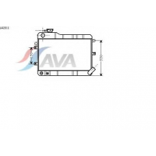LA2011 AVA Радиатор, охлаждение двигателя