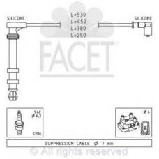4.9503 FACET Комплект проводов зажигания