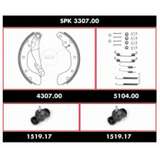 SPK 3307.00 ROADHOUSE Комплект тормозов, барабанный тормозной механизм