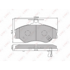 BD-3604 LYNX Тормозные колодки дисковые