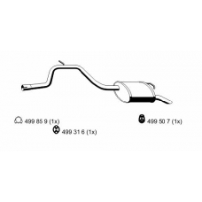 343015 ERNST Глушитель выхлопных газов конечный