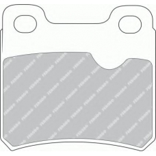 FDB586B FERODO Комплект тормозных колодок, дисковый тормоз