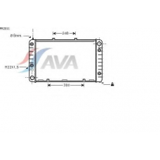PR2011 AVA Радиатор, охлаждение двигателя