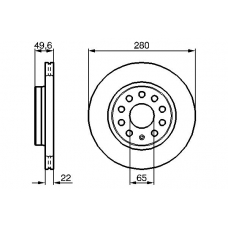 0 986 479 114 BOSCH Тормозной диск