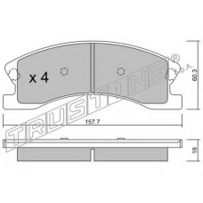 6420 TRUSTING Комплект тормозных колодок