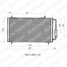 TSP0225331 DELPHI Конденсатор, кондиционер