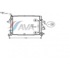 OL2467 AVA Радиатор, охлаждение двигателя