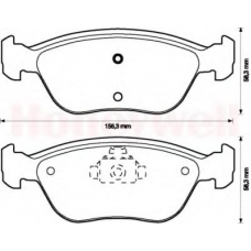 571457X BENDIX Комплект тормозных колодок, дисковый тормоз