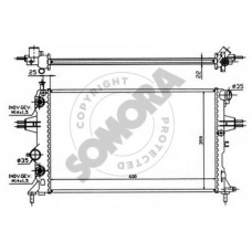 211741 SOMORA Радиатор, охлаждение двигателя