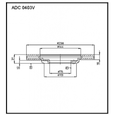 ADC 0403V Allied Nippon Гидравлические цилиндры