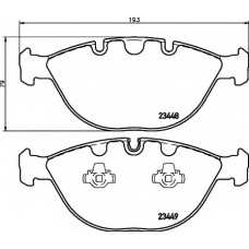 8DB 355 009-921 HELLA Комплект тормозных колодок, дисковый тормоз