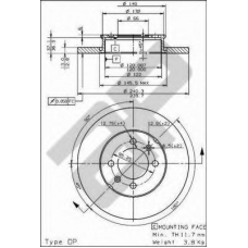 14118 AP Тормозной диск