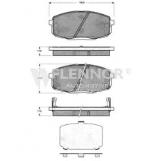 FB210594 FLENNOR Комплект тормозных колодок, дисковый тормоз