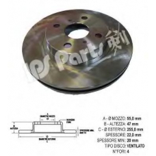 IBT-1288 IPS Parts Тормозной диск