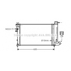 CNA2112 AVA Радиатор, охлаждение двигателя
