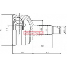 6830 KAMOKA Шарнирный комплект, приводной вал