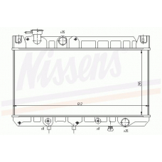62390 NISSENS Радиатор, охлаждение двигателя