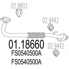 01.18660 MTS Труба выхлопного газа