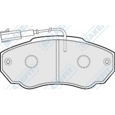 PD3119 APEC Комплект тормозных колодок, дисковый тормоз