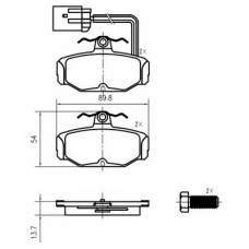 K408602 Vema Комплект тормозных колодок, дисковый тормоз