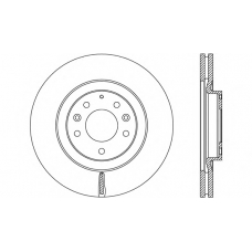 BDR2684.20 OPEN PARTS Тормозной диск