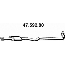 47.592.80 EBERSPACHER Средний глушитель выхлопных газов