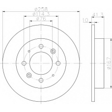 8DD 355 111-451 HELLA Тормозной диск