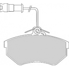 FD6582A NECTO Комплект тормозных колодок, дисковый тормоз