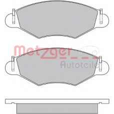 1170059 METZGER Комплект тормозных колодок, дисковый тормоз