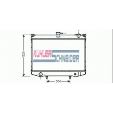 1615601 KUHLER SCHNEIDER Радиатор, охлаждение двигател