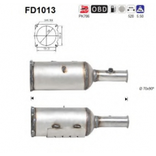 FD1013 AS Сажевый / частичный фильтр, система выхлопа ОГ