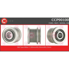 CCP90100 CASCO Ременный шкив, генератор