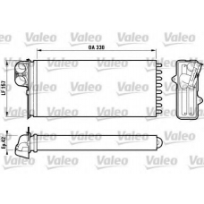 812170 VALEO Теплообменник, отопление салона