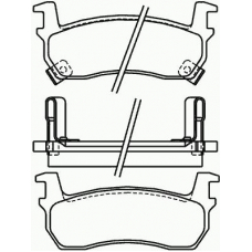 P 56 057 BREMBO Комплект тормозных колодок, дисковый тормоз